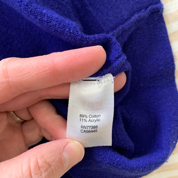 J. Crew Vibrant Blue Crew Neck Sweater - Picture 4 of 4